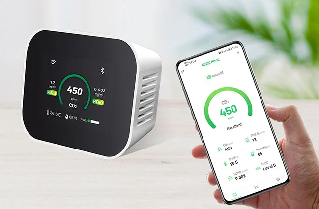 Thông tin liên lạc của màn hình chất lượng không khí để bàn am7000