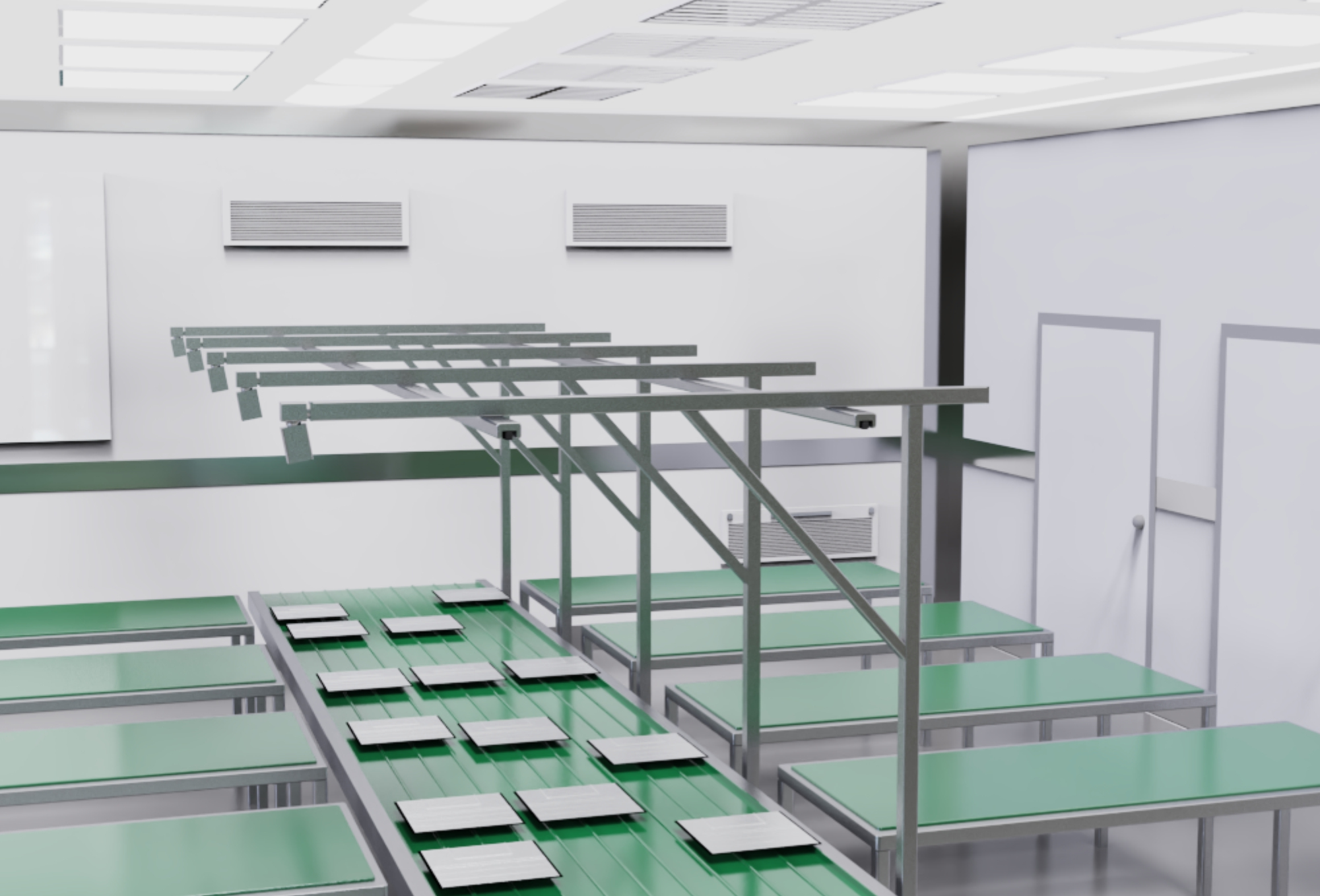 Bộ đếm hạt quang học trong không khí hình khối cho ngành công nghiệp màn hình phẳng