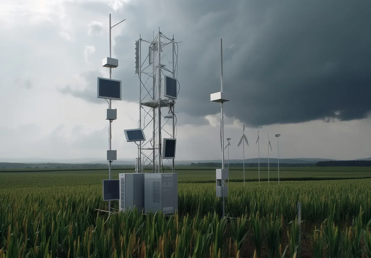 Thiết bị giám sát vật chất hạt ngoài trời trong giám sát Trạm thời tiết